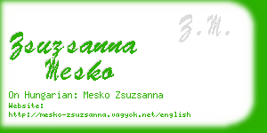 zsuzsanna mesko business card